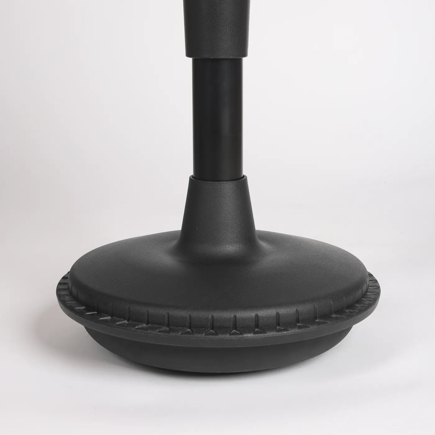 Close-up front studio photo of heavy wobble stool base from the Stable, Settle or Spine part of the Wobblez collection