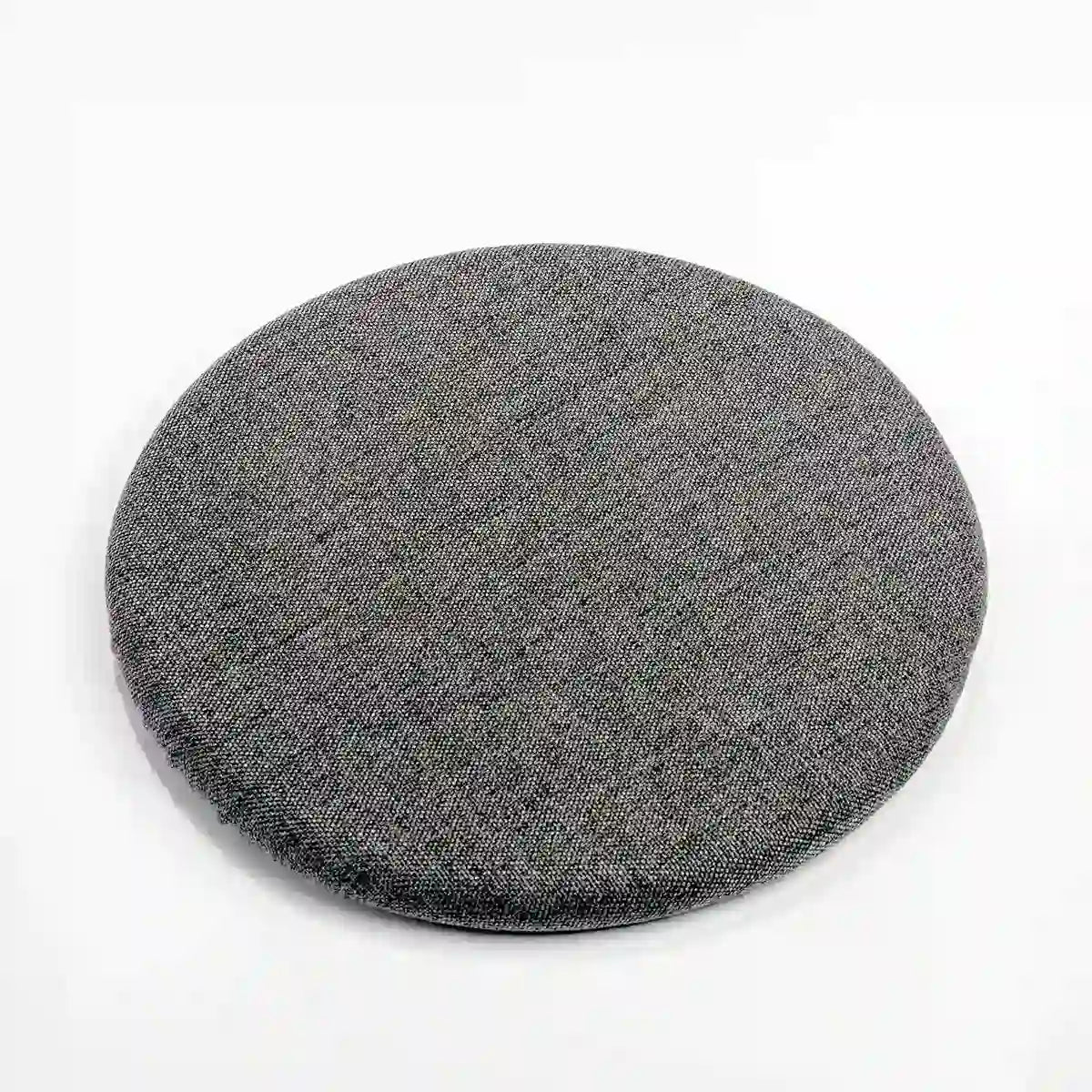 Studiophotography top view of a Wobblez Anthracite Skins cover for the Savvy & Spine wobble stools on a white background