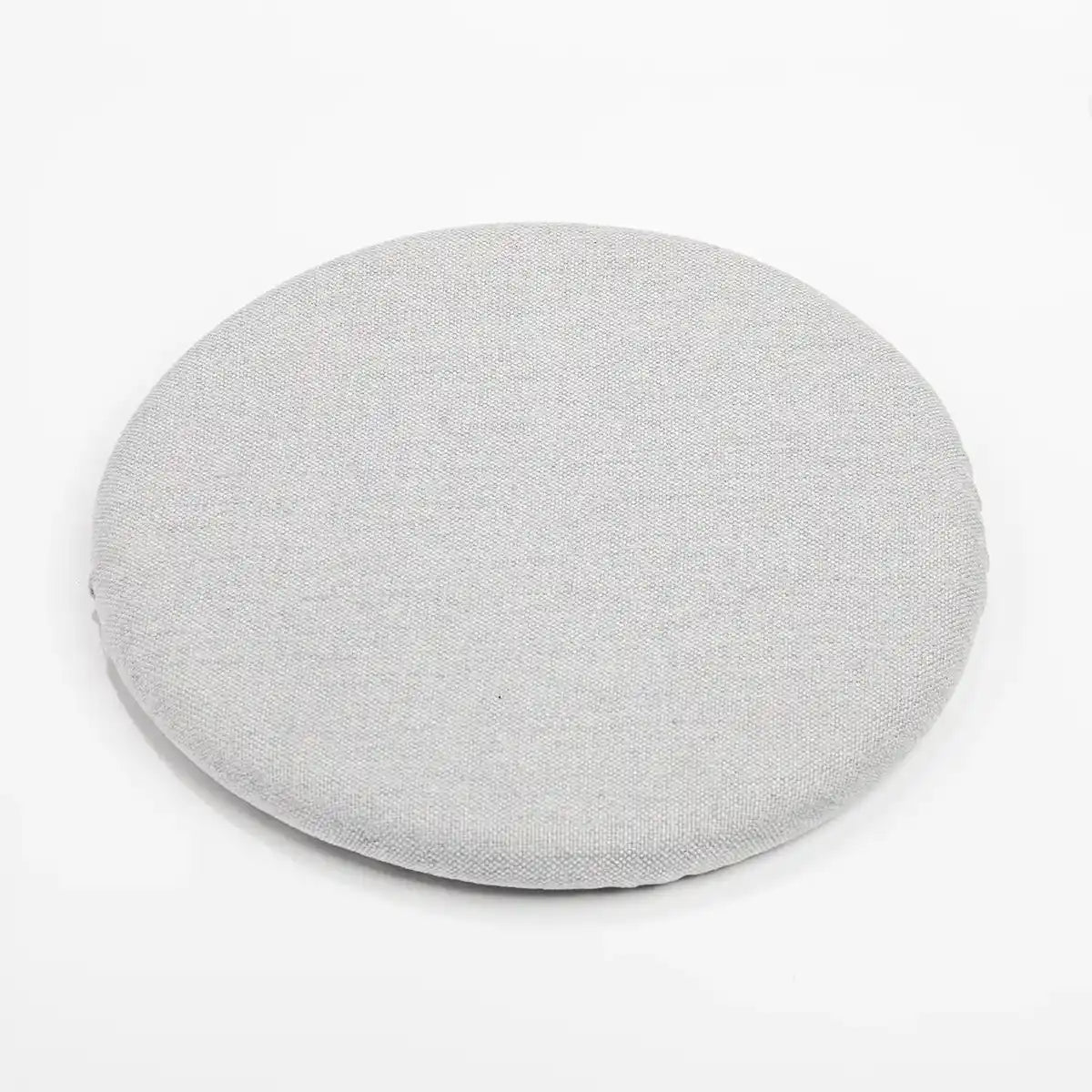 Studiophotography top view of a Wobblez Metallic Grey Skins cover for the Savvy & Spine wobble stools on a white background
