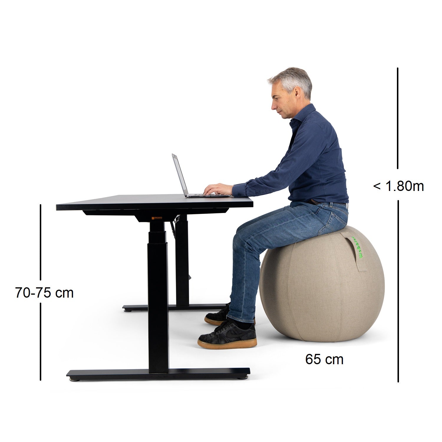 Sphere Sitting Ball 65 cm for people <1.80 m
