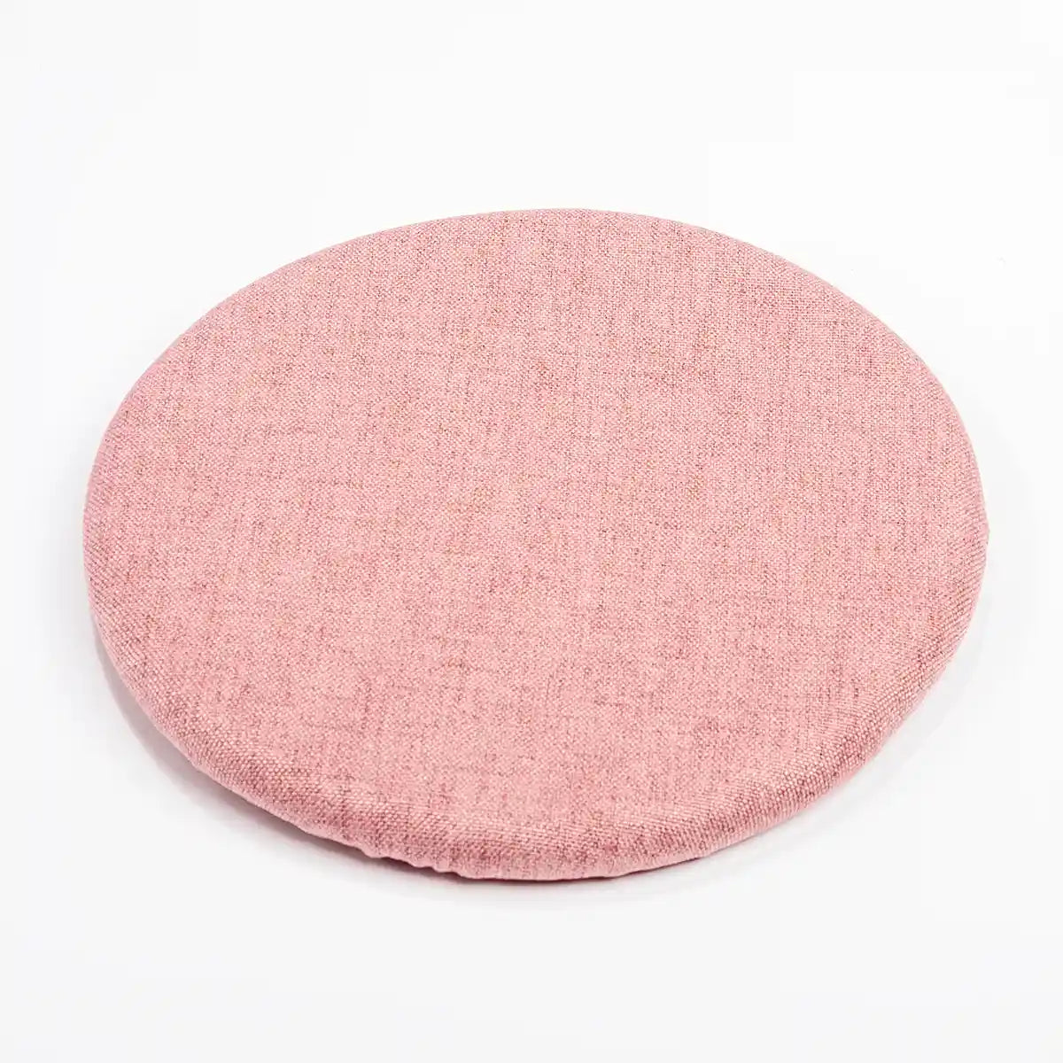 Studiophotography top view of a Wobblez Dusty Pink Skins cover for the Savvy & Spine wobble stools on a white background