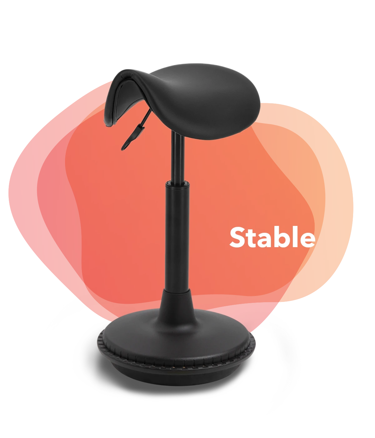 Stable Saddle Stool | Ergonomic office chair | Wobblez